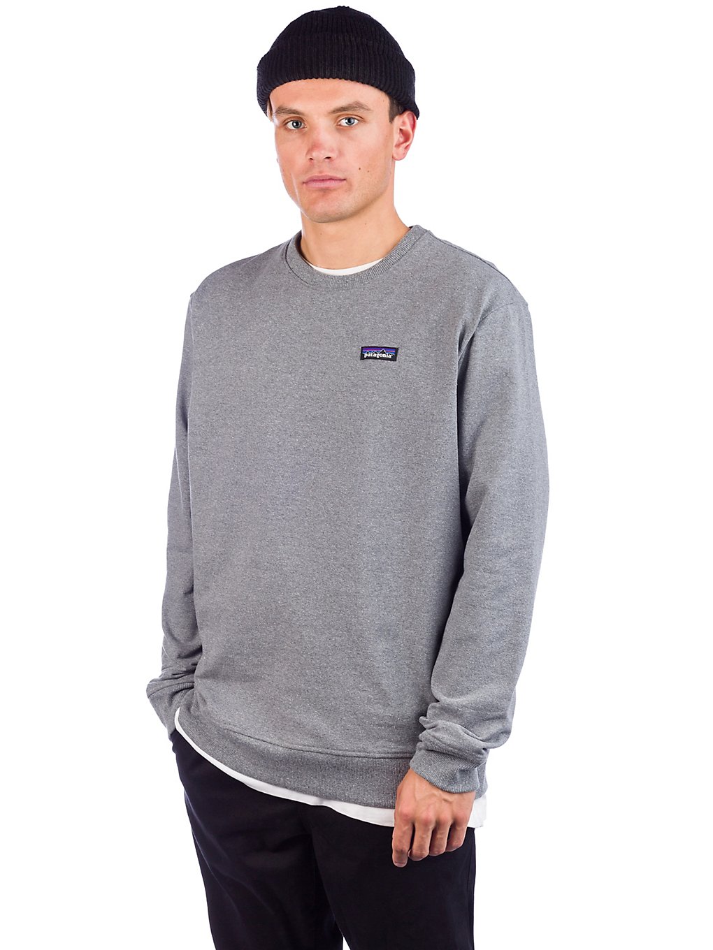 Patagonia P-6 Label Uprisal Crew Sweater gravel heather