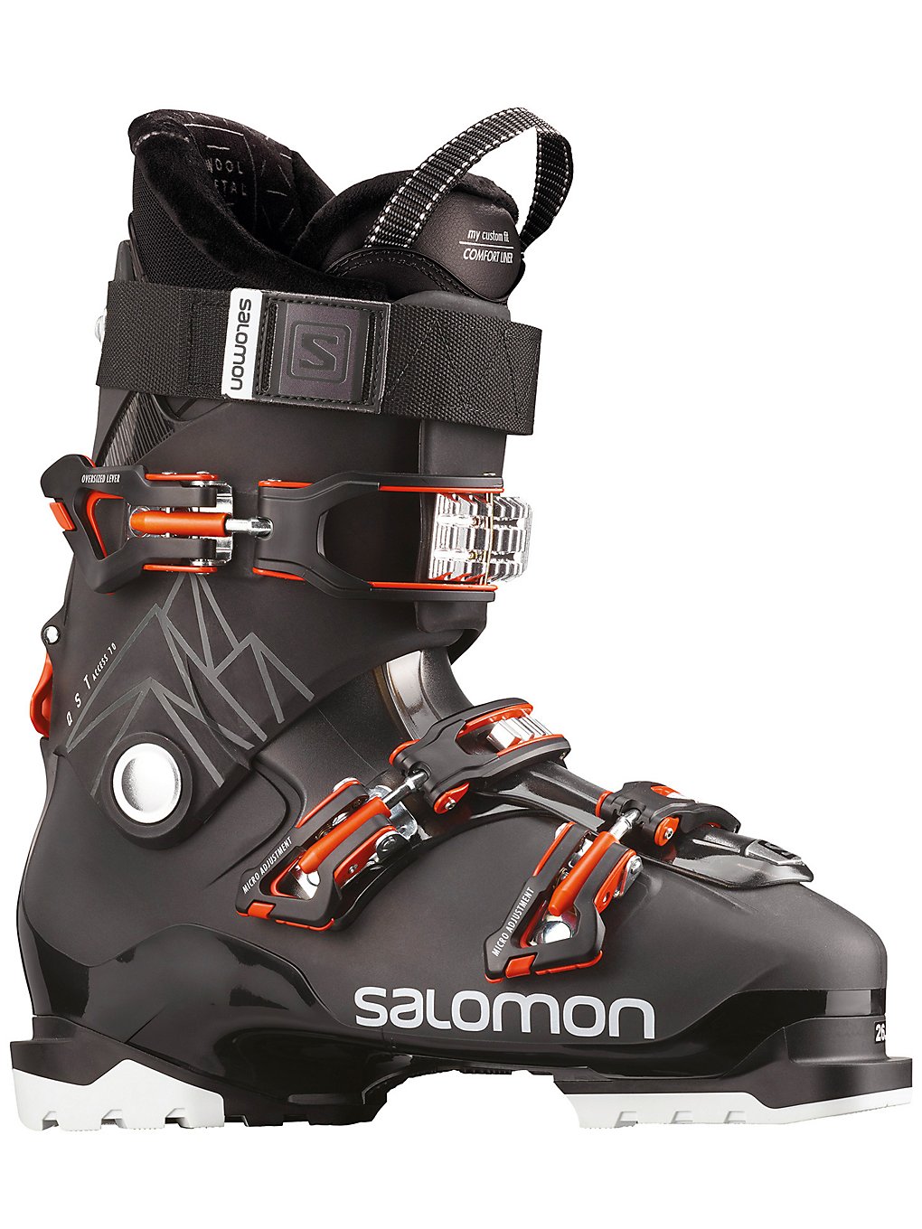 Salomon Qst Access 70 2022 Ski Boots blk / anthr transce / org