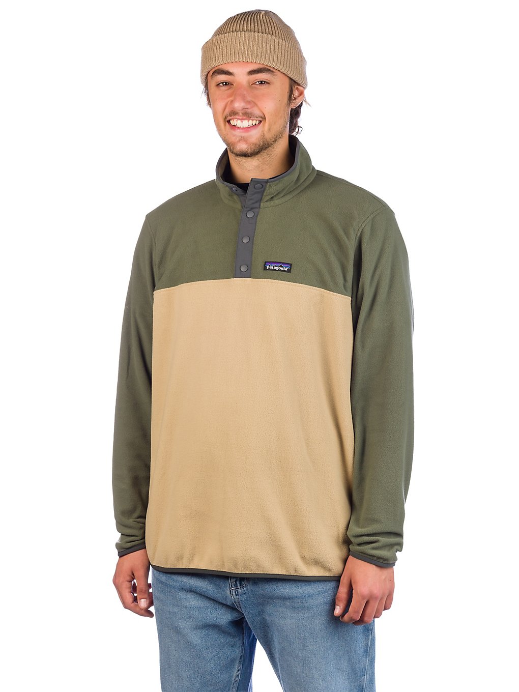 Patagonia Micro D Snap-T Sweater classic tan