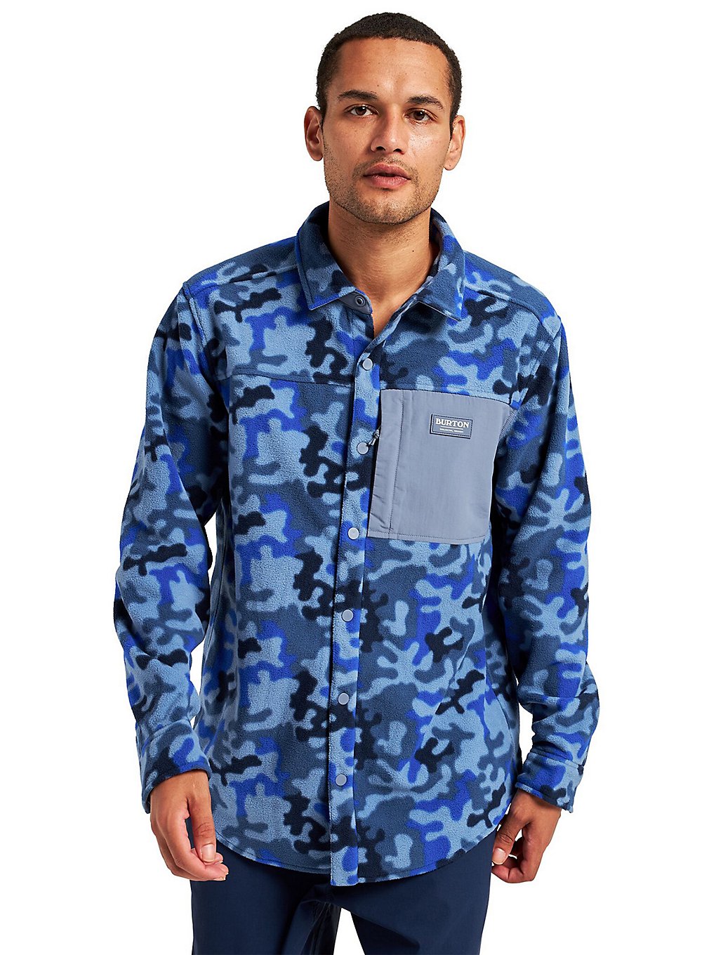 Burton Hearth Fleece Sweater cobalt terra camo