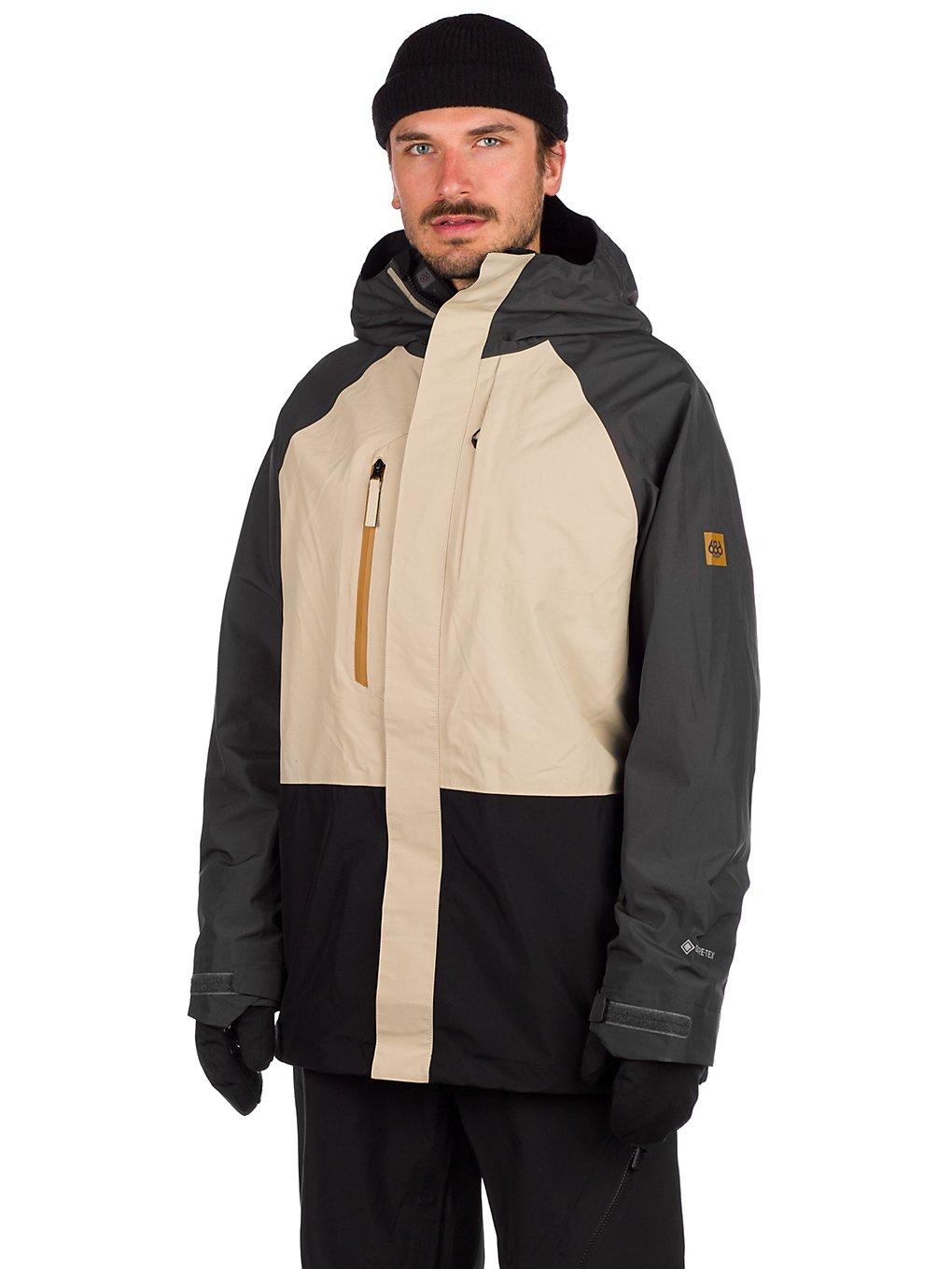 686 Gore-Tex Core Shell Jacket charcoal colorblock